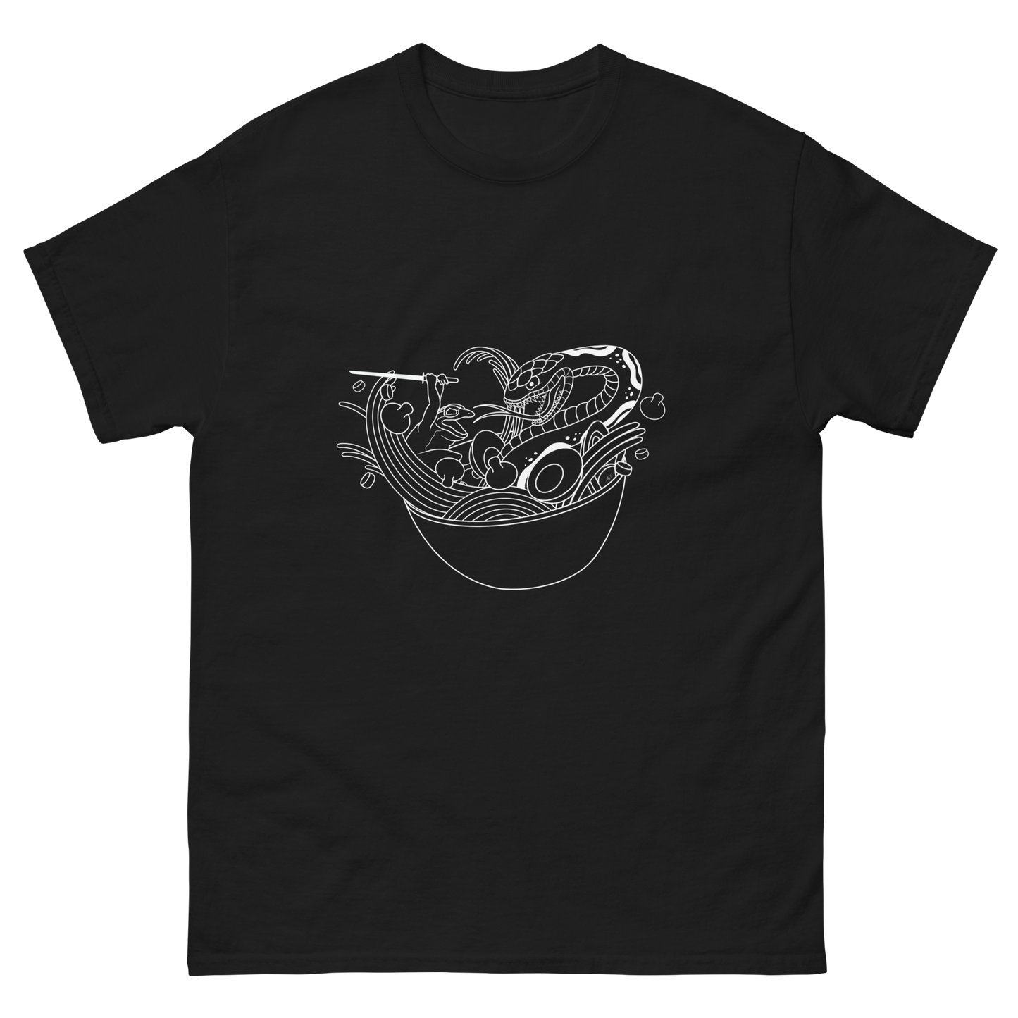 Ramen Brawl Linework Unisex T-Shirt