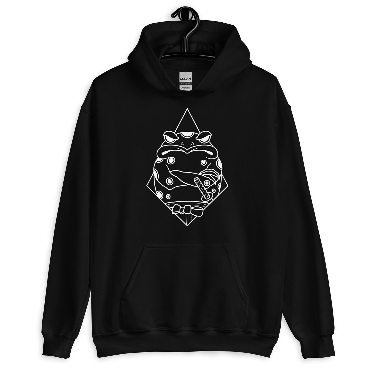 Moody Frog Linework Unisex Hoodie