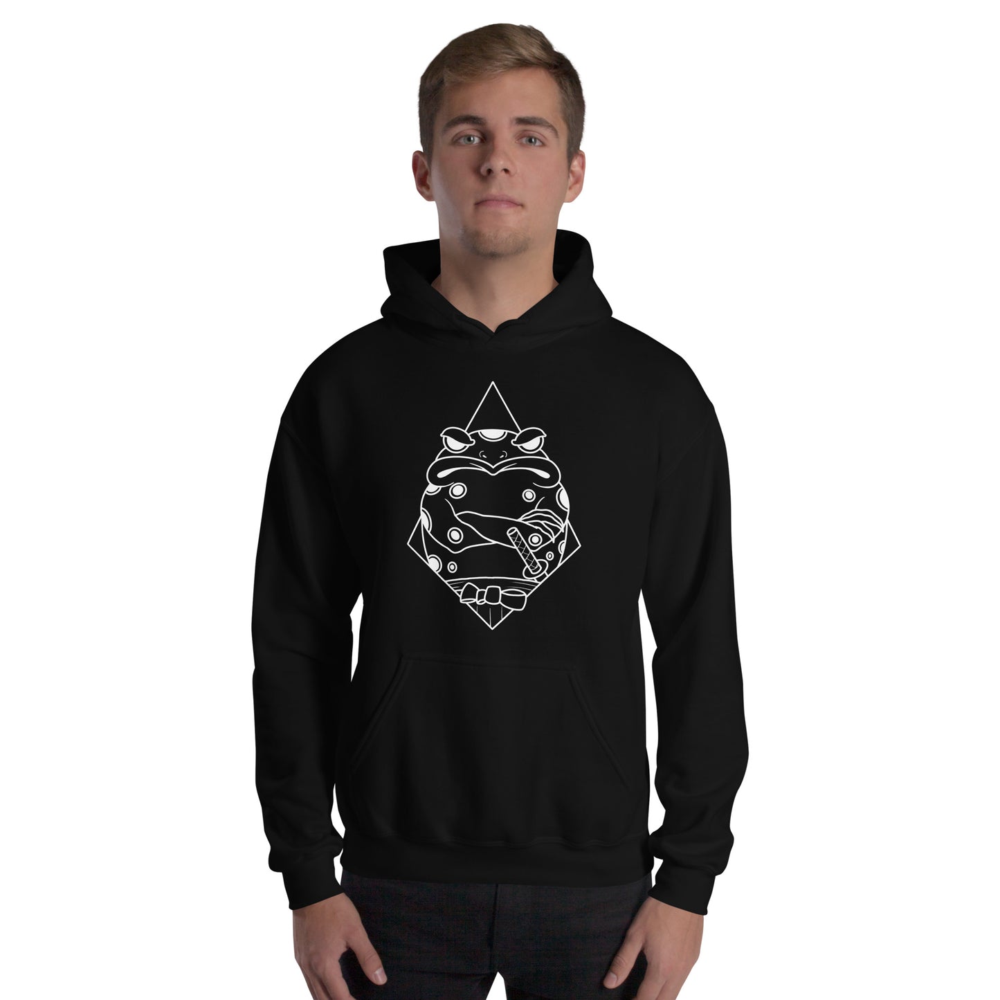 Moody Frog Linework Unisex Hoodie