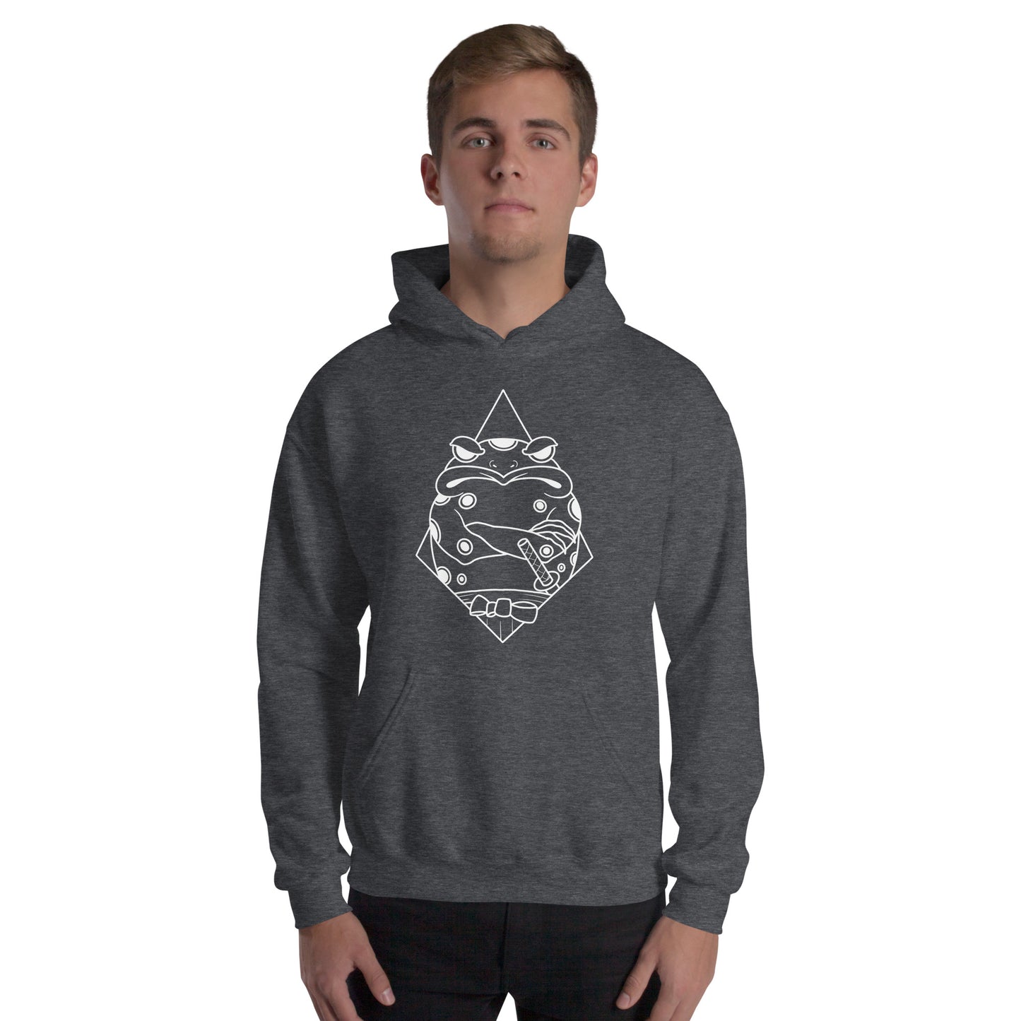 Moody Frog Linework Unisex Hoodie