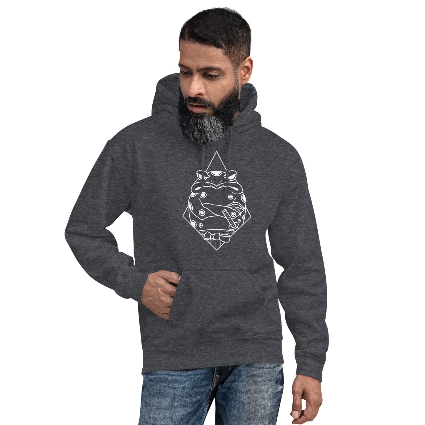 Moody Frog Linework Unisex Hoodie