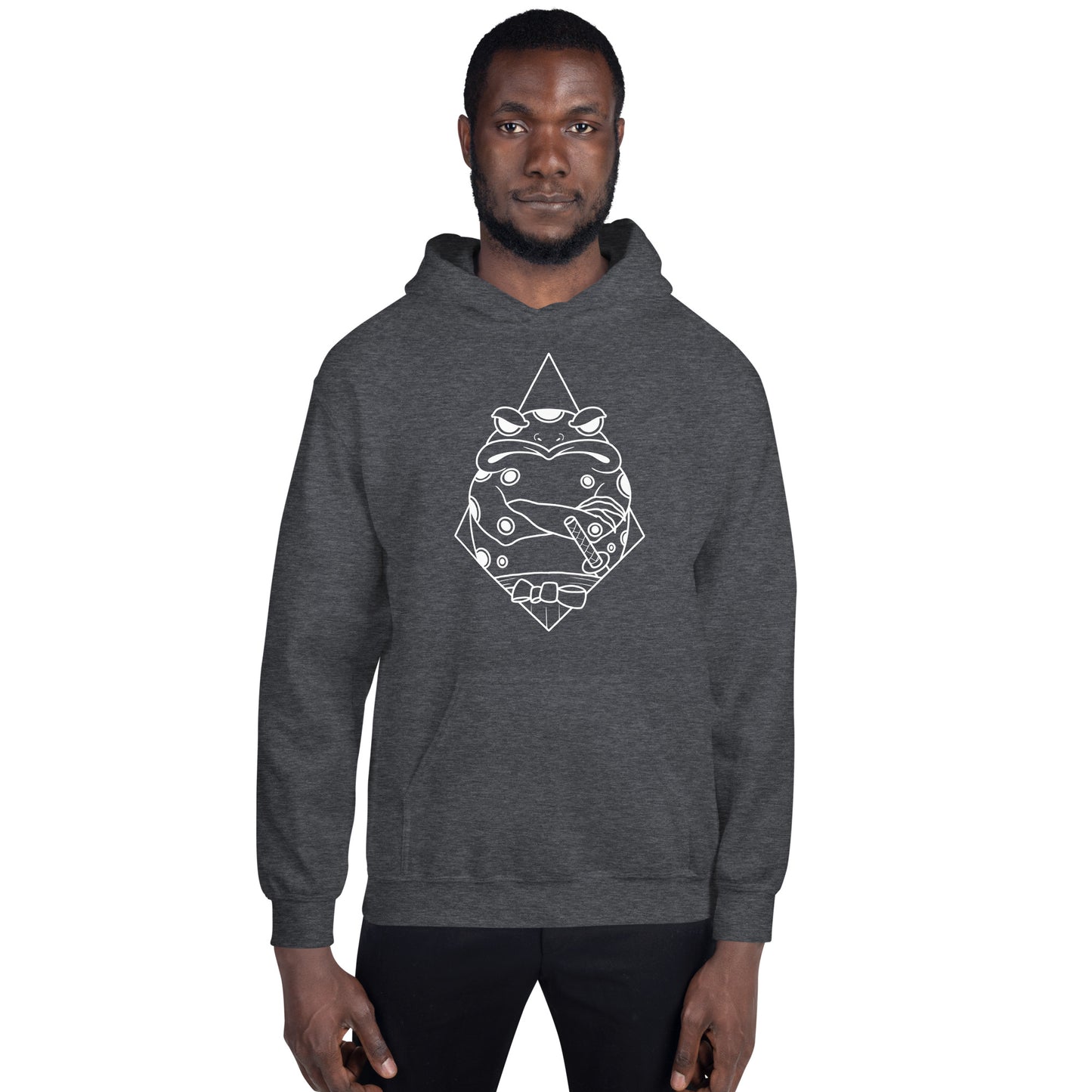 Moody Frog Linework Unisex Hoodie