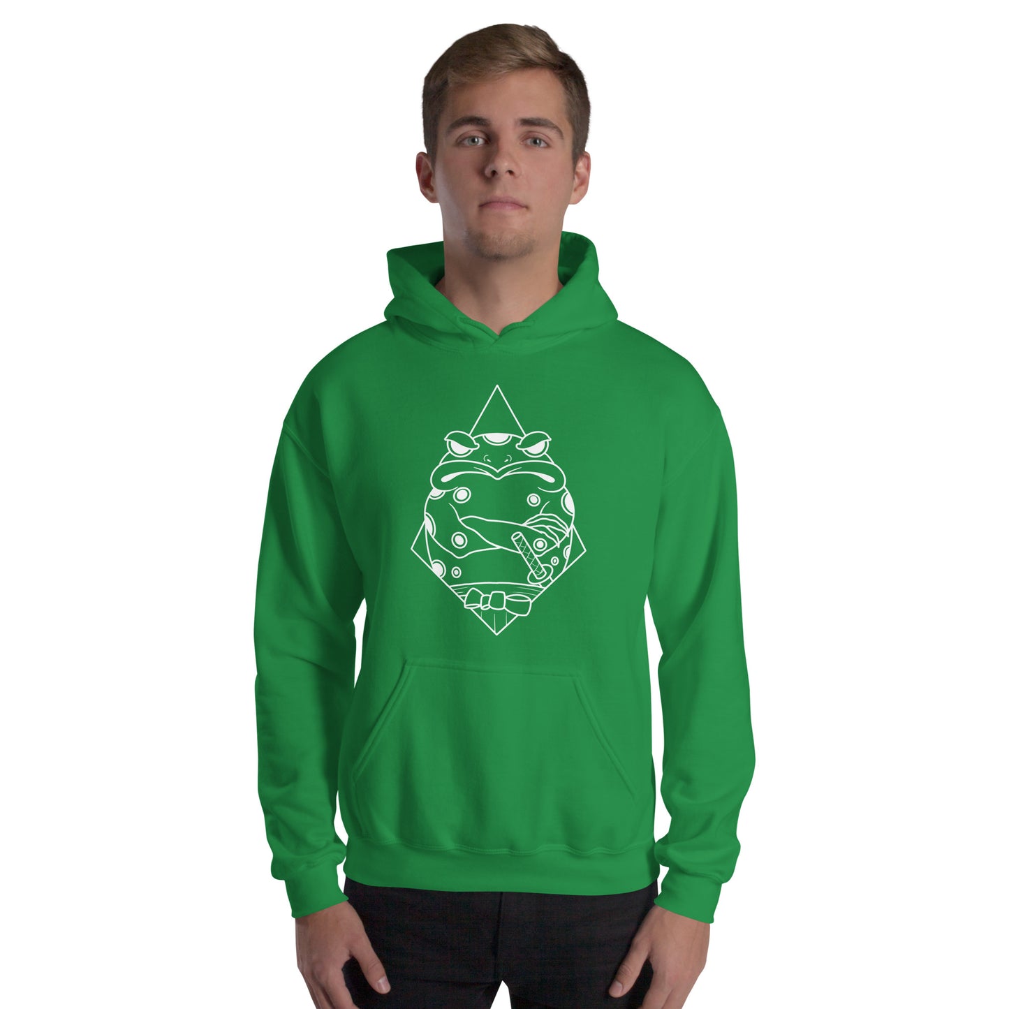 Moody Frog Linework Unisex Hoodie