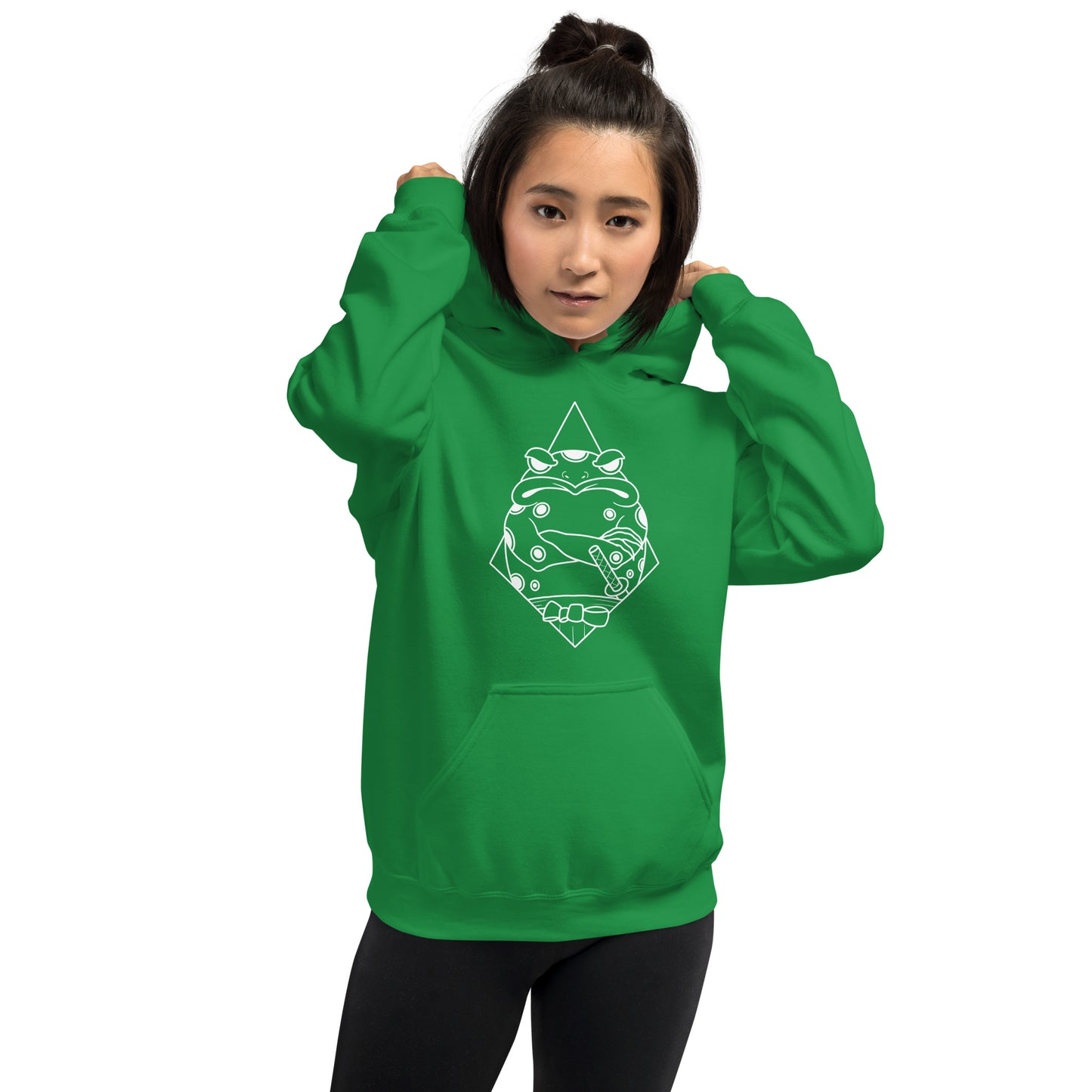 Moody Frog Linework Unisex Hoodie