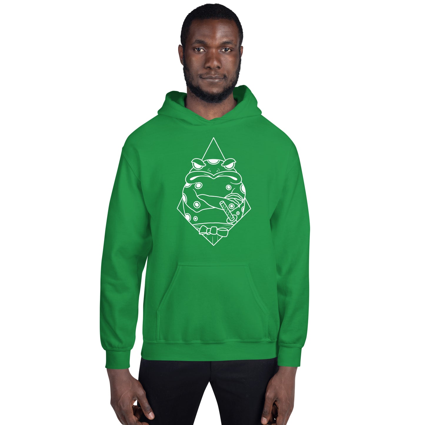 Moody Frog Linework Unisex Hoodie