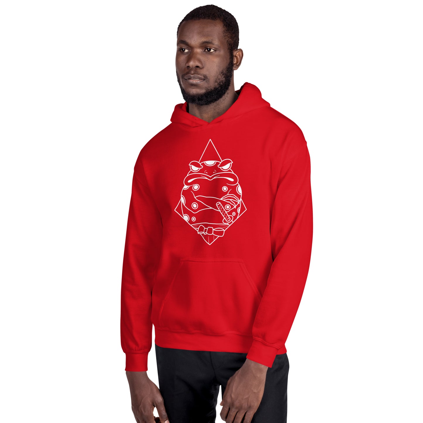 Moody Frog Linework Unisex Hoodie