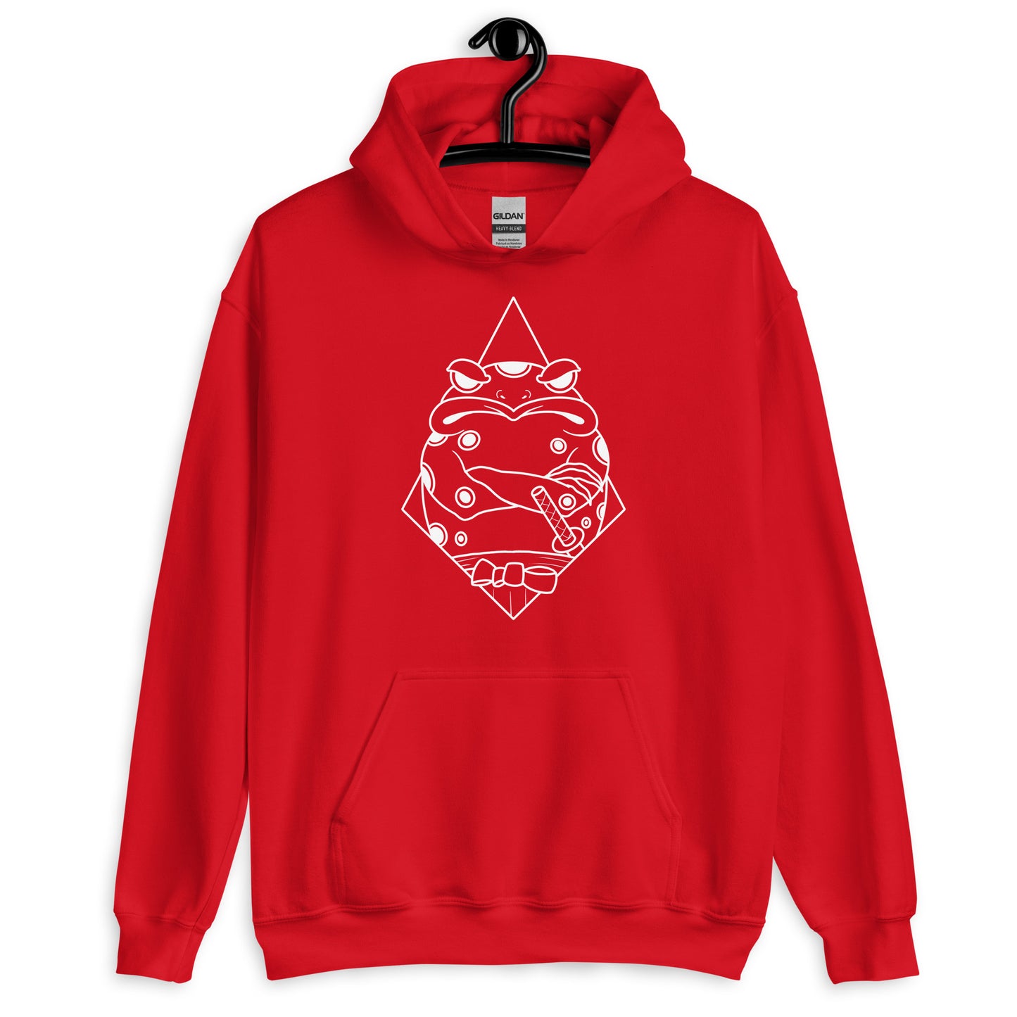 Moody Frog Linework Unisex Hoodie