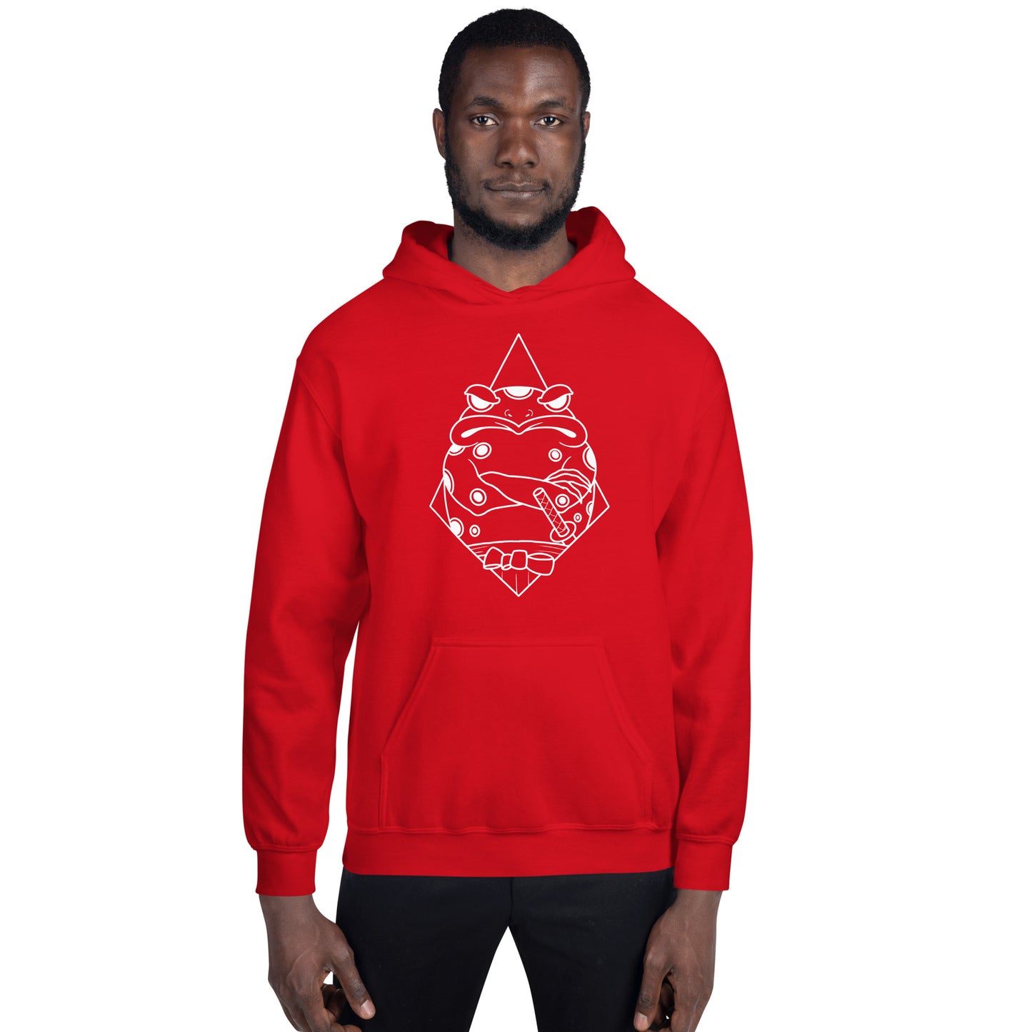 Moody Frog Linework Unisex Hoodie